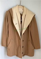 Vintage ladies size 8 wool coat with built-in