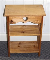 country pine side table