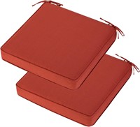 (2 ) Pack-19x19 Waterproof Red Cushions
