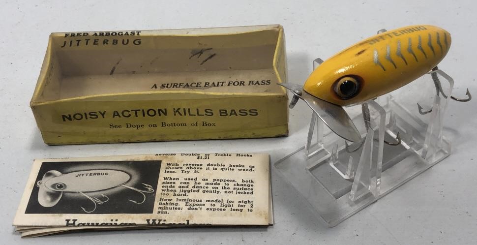 Vintage Arbogast Weedless Jitterbug Fishing Lure