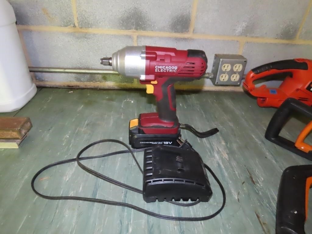 18 Volt Chicago Electric Impact - Cordless - Works