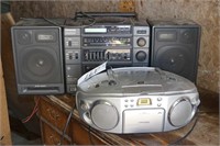 GE Ghetto Blaster And A  KOSS CD/Cassette PLayer