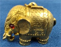 Small Brass Elephant w/ Perfume Inside