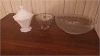 Vintage Milk Glass Candy Dish & More