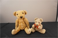 Lot of Two Antique Teddy Bears