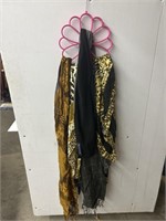 Decorative scarfs with organizing hanger