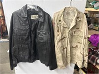 Size XL US Army button up jacket and M.Julian