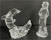 Waterford Crystal Dolphin & Hobo Figure