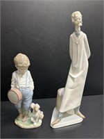 2 Lladro Porcelain Figures Lot