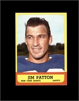 1963 Topps #58 Jim Patton SP EX to EX-MT+