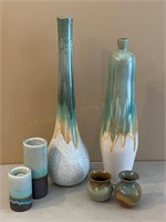 Pottery Vases & Candle Holders