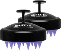 HEETA 2 Pack Hair Scalp Massager Shampoo Brush