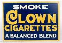Antique Smoke Clown Cigarettes Flange Sign