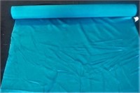 Roll of Turquoise satin fabric