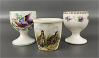 Three Vintage Egg Cups