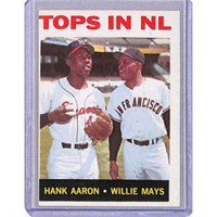 1964 Topps Hank Aaron/willie Mays Nice Shape