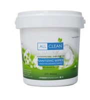 ALL CLEAN  ATURAL 270 Sanitizing Wipes