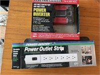 Power inverter and outlet strip
