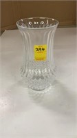 Heavy lead crystal vase.  10"