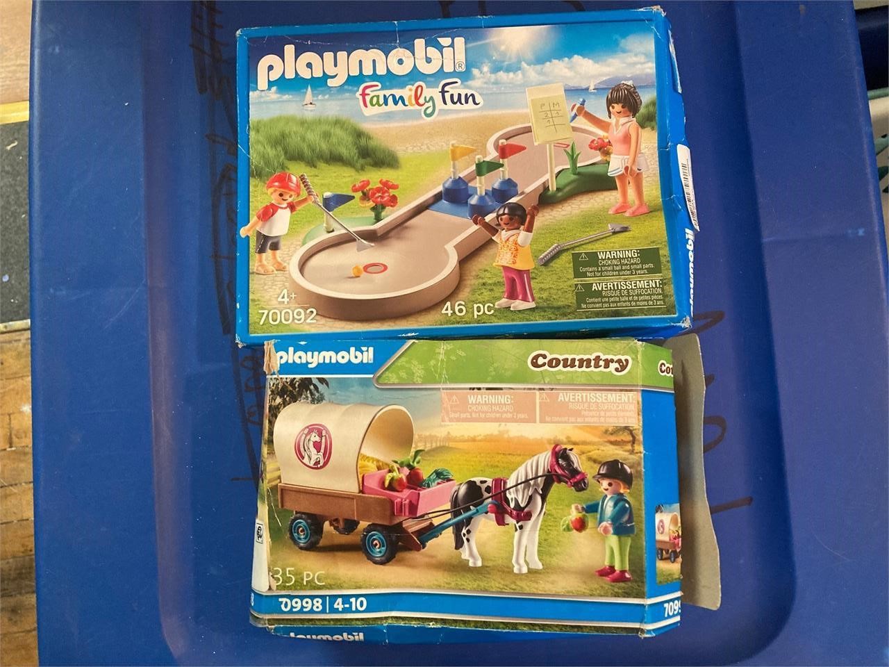 2 Playmobil Play Sets