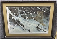 Cougar In The Snow by Robert Bateman 1978 Picture