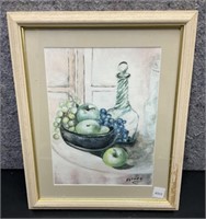 Fruit & Vase Picture by Ester 
Height 17” Width