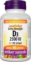 Webber Naturals Vitamin D3 2500 IU Extra Strength