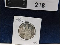 CANADA 1963 50 CENTS HALF DOLLAR SILVER COIN