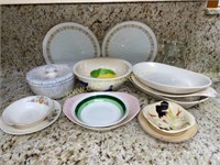 Assorted plates and platters