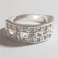 $160 Silver CZ Ring