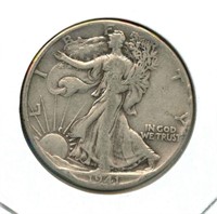 1941 Walking Liberty Silver Half Dollar