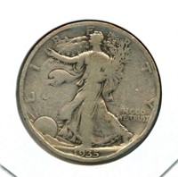 1935 Walking Liberty Silver Half Dollar