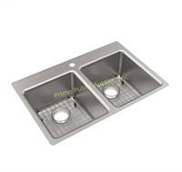 Elkay $284 Retail 33"x22" 1-Hole Kitchen Sink,