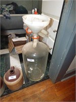 LARGE 5 GAL GLASS JUG