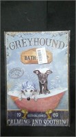 GREYHOUND BATH SOAP... 8" x 12" TIN SIGN