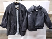 2 leather jackets