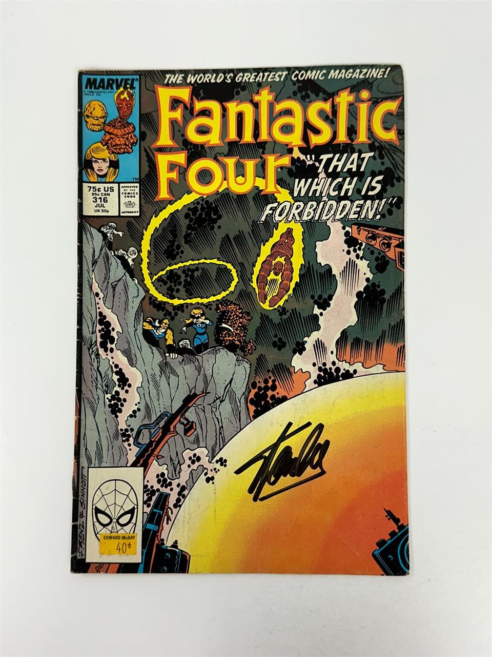 Autograph Signed COA MARVEL DC Vintage Comics V