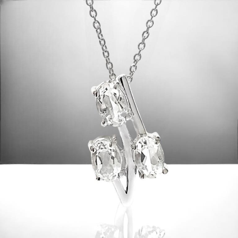 Stunning contemporary Pendant with Danburite