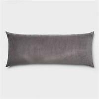 (6x bid) Light Gray Microplush Body Pillow