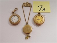 (1) Swiss 15 Jewel Pendant Watch, 20 Year Gold