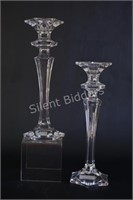 Pair of Lead Crystal Candle Holders