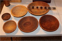 Lot of Wooden Bowls