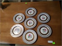 Beautiful Set Of 7 Bern Lan 10 3/4" Dinner Plates