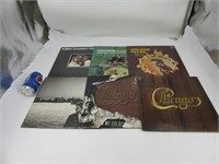 6 disques vinyles 33T dont Chicago