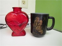Fireking Coffee Cup & Little Red Heart