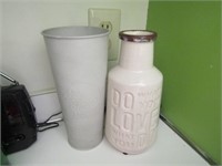 Metal & Ceramic Vases 9"