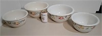 Two Sets Of Corelle Mixing Bowls