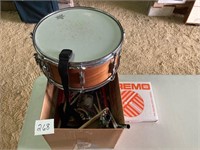 Remo Snare Drum with Stand & Drum Pad