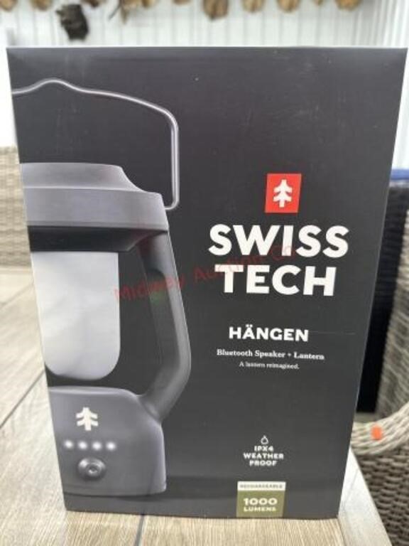 Swiss tech Bluetooth speaker and lantern