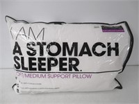 "Used" I AM A Stomach Sleeper Queen Pillow,